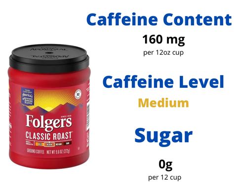 folgers caffeine mg|More.